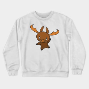 Cute Dancing Moose Crewneck Sweatshirt